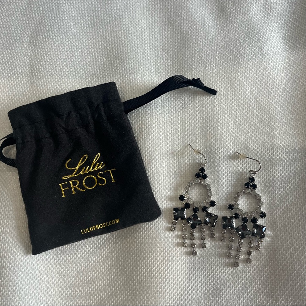 NWOT Lulu Frost Chandelier Earrings Neiman Marcus Exclusive